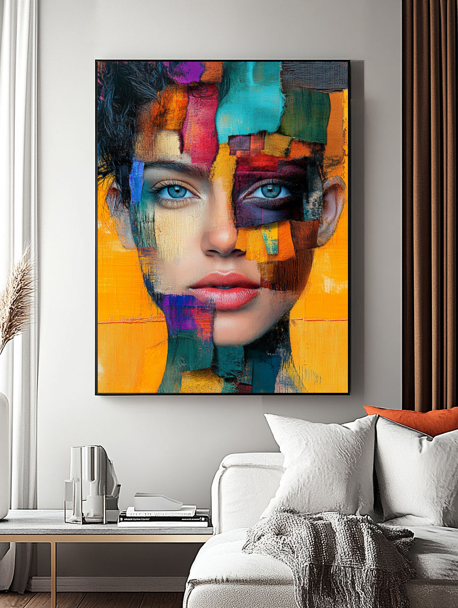 Tableau Décoratif Fusion Abstraite - Artibar Tableaux de décoration Art abstrait
