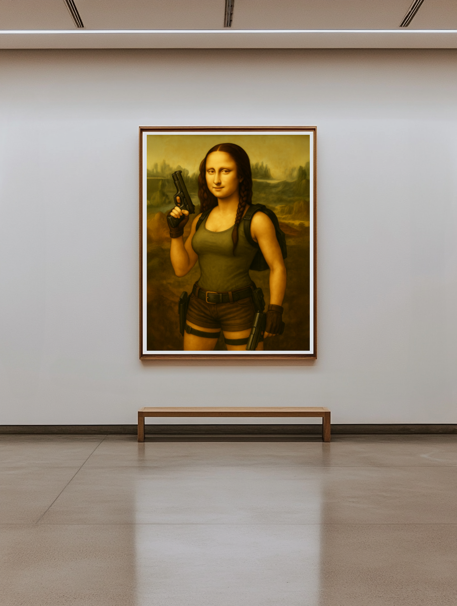 Tableau Décoratif Mona en Mode Aventure