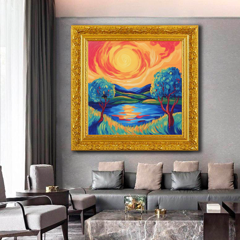 Tableau Décoratif Soleil Enchanté - Artibar Tableaux de décoration Art abstrait
