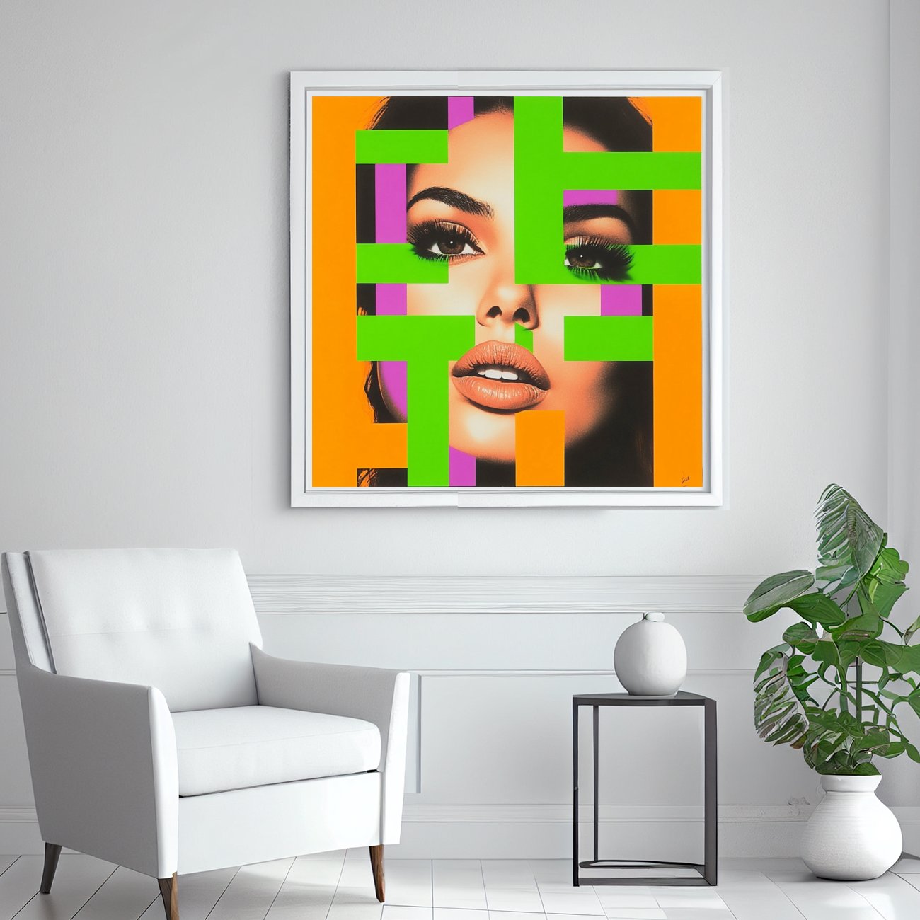 Tableau Décoratif Pop Art Énigmatique - Artibar Tableaux de décoration Art abstrait