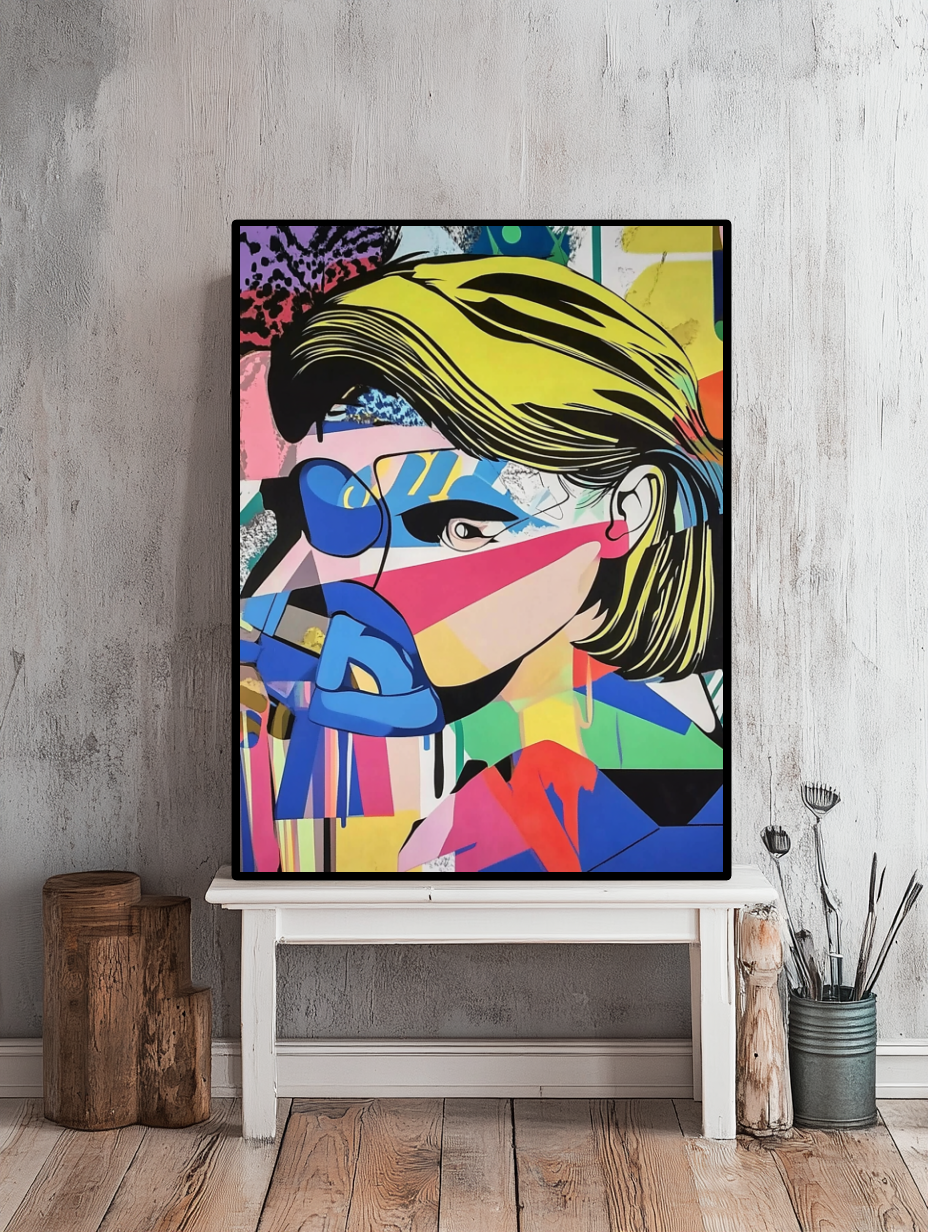 Tableau Décoratif Pop Art Vibrant - Artibar Tableaux de décoration Art abstrait