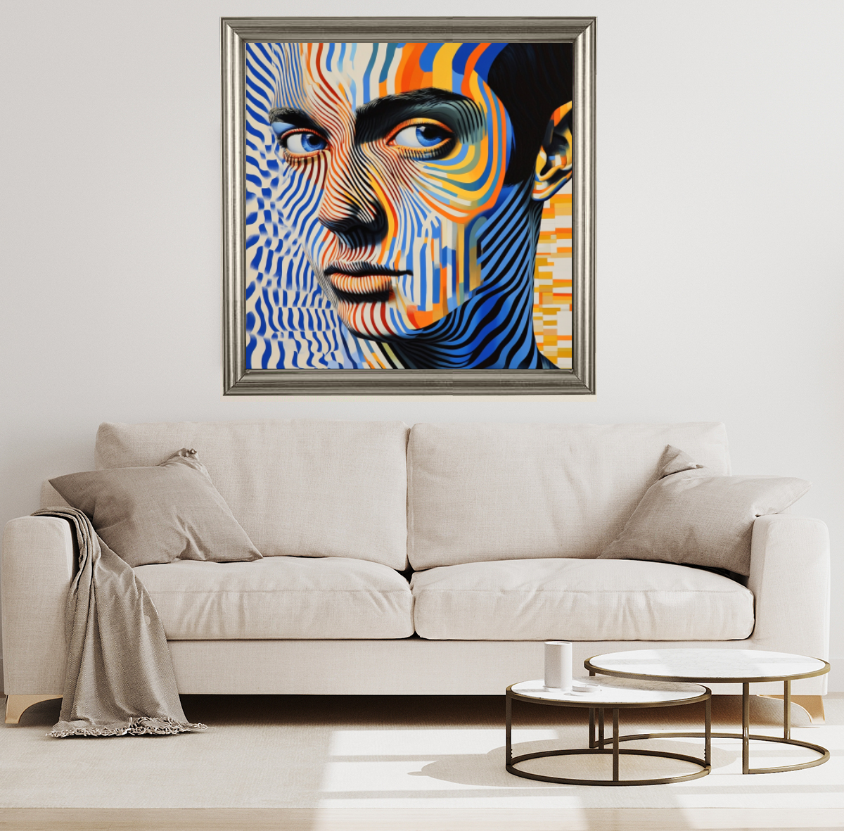 Tableau Décoratif Hypnotique en Couleurs - Artibar Tableaux de décoration Art abstrait