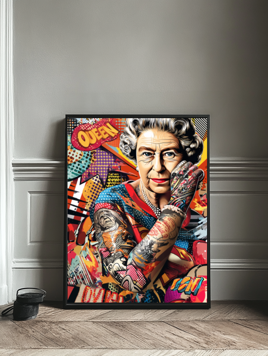 Tableau Décoratif Reine Pop Attitude - Artibar Tableaux de décoration Art abstrait