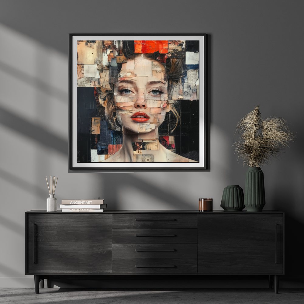 Tableau Décoratif Éclats de Portrait - Artibar Tableaux de décoration Art abstrait