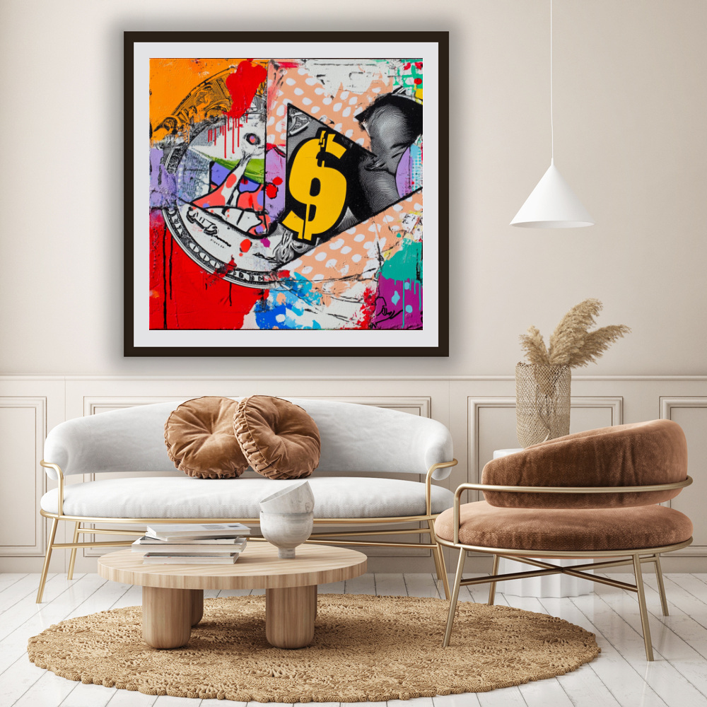 Tableau Décoratif Pop Cash Explosion - Artibar Tableaux de décoration Art abstrait