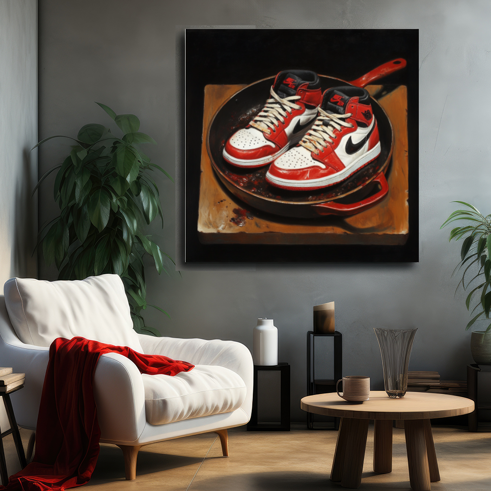 Tableau Décoratif Sneakers Gourmandes - Artibar Tableaux de décoration Art abstrait