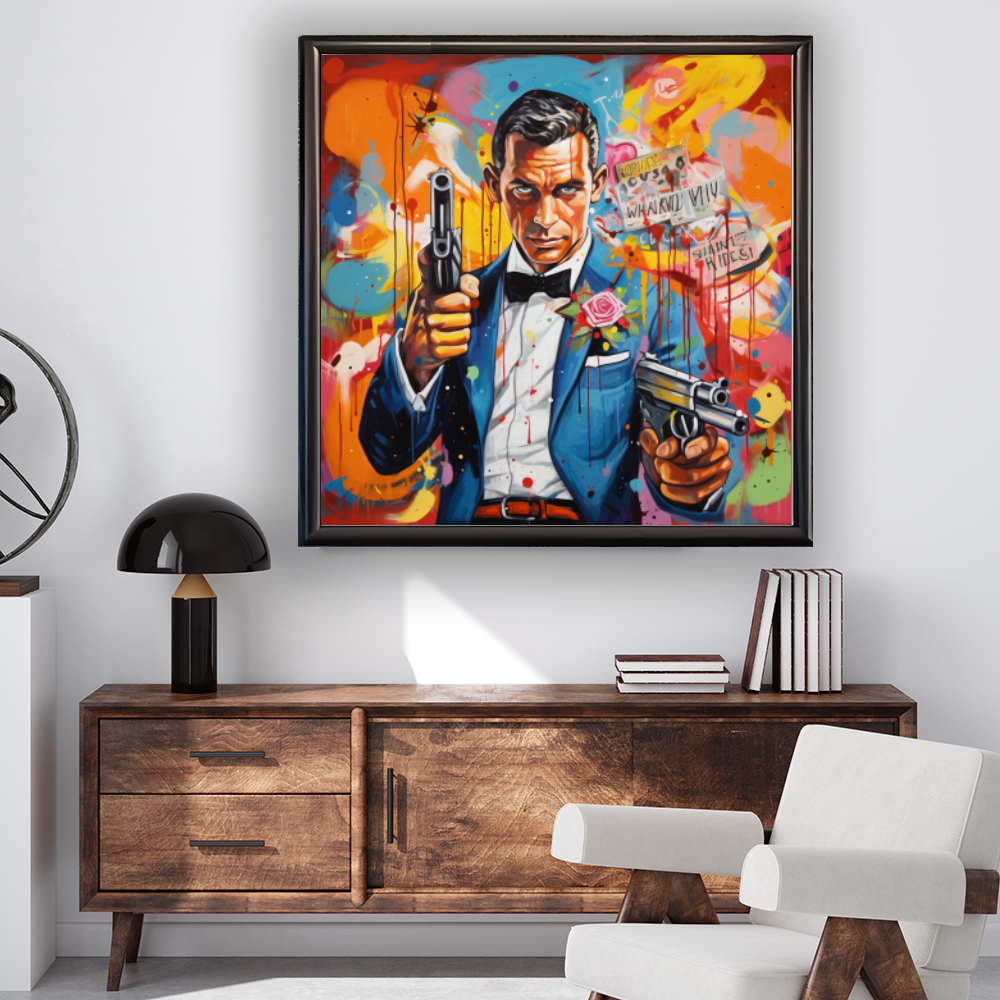 Tableau Décoratif Espion Pop-Art - Artibar Tableaux de décoration Art abstrait