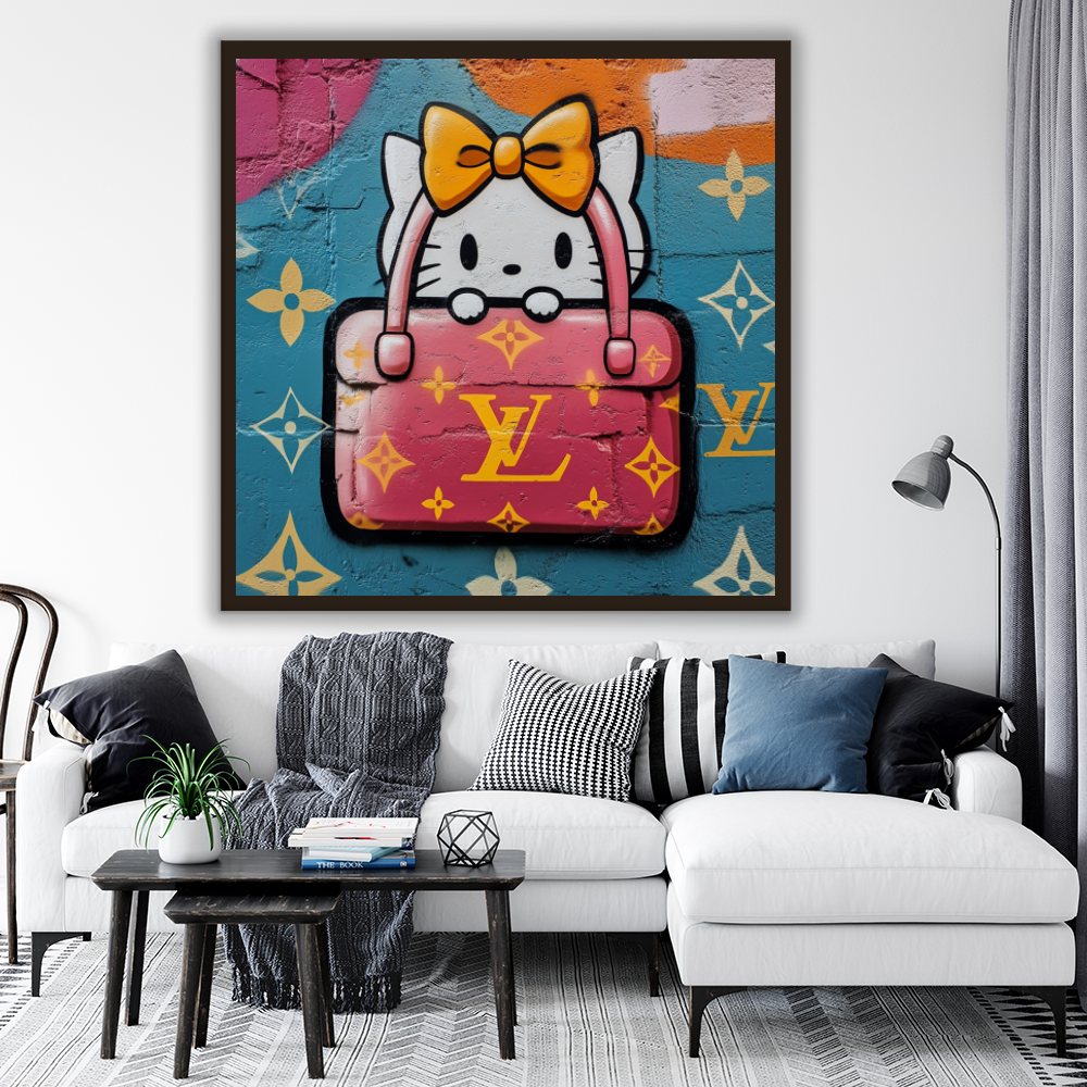 Tableau Décoratif Chat de Luxe Pop - Artibar Tableaux de décoration Art abstrait