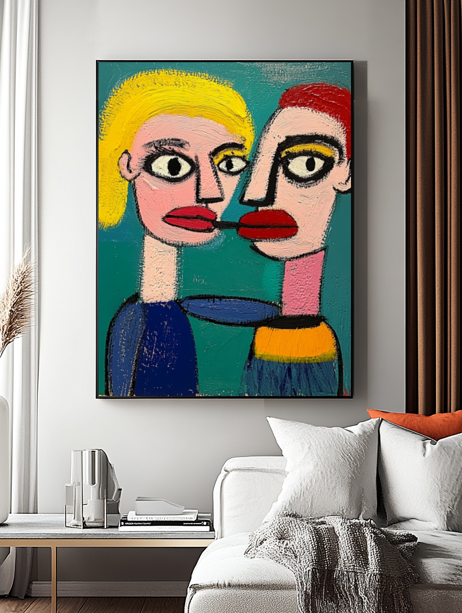 Tableau Décoratif - Fusion Pop des Regards - Artibar Tableaux de décoration Art abstrait