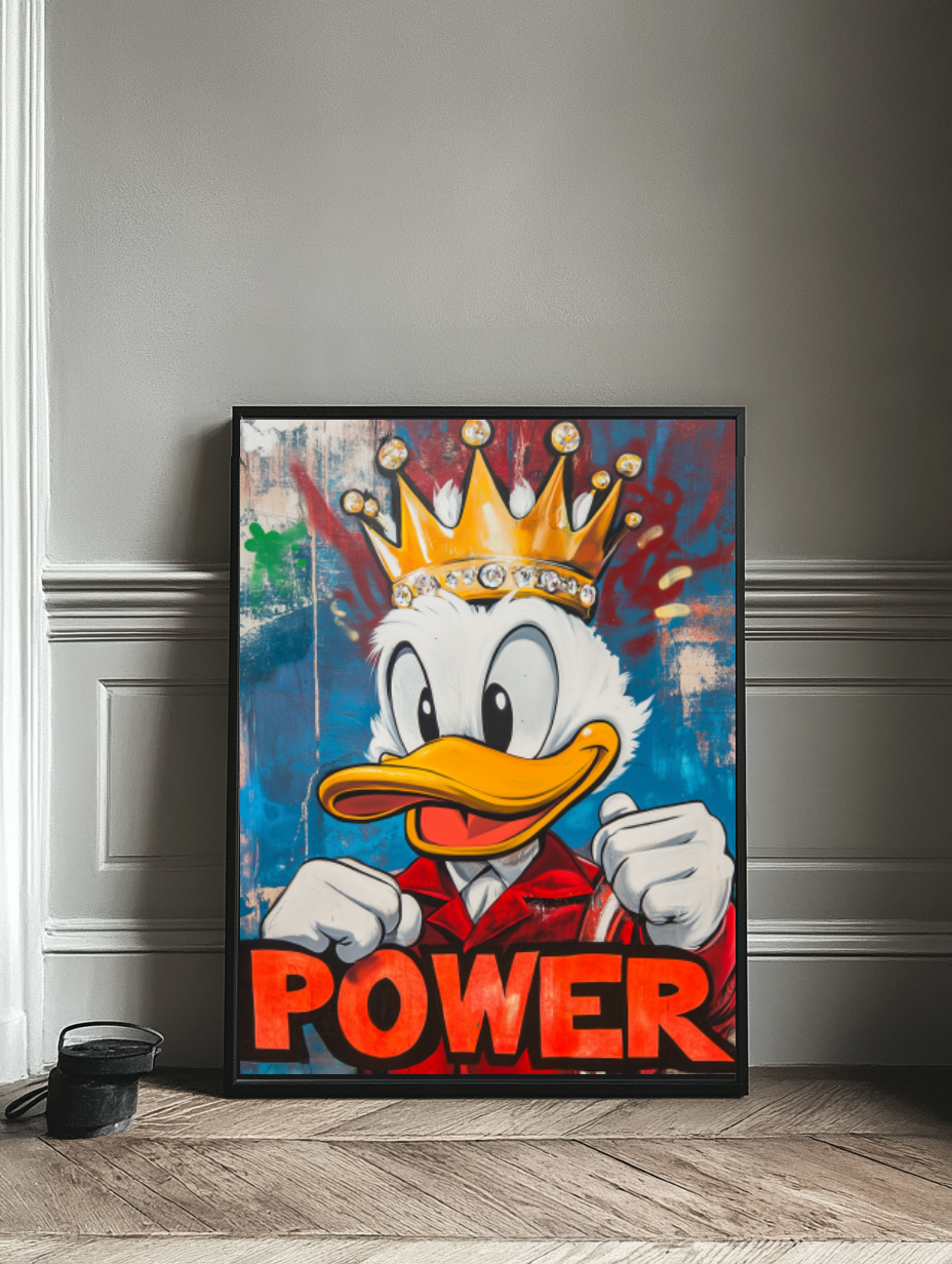 Tableau Décoratif King Duck Power - Artibar Tableaux de décoration Art abstrait