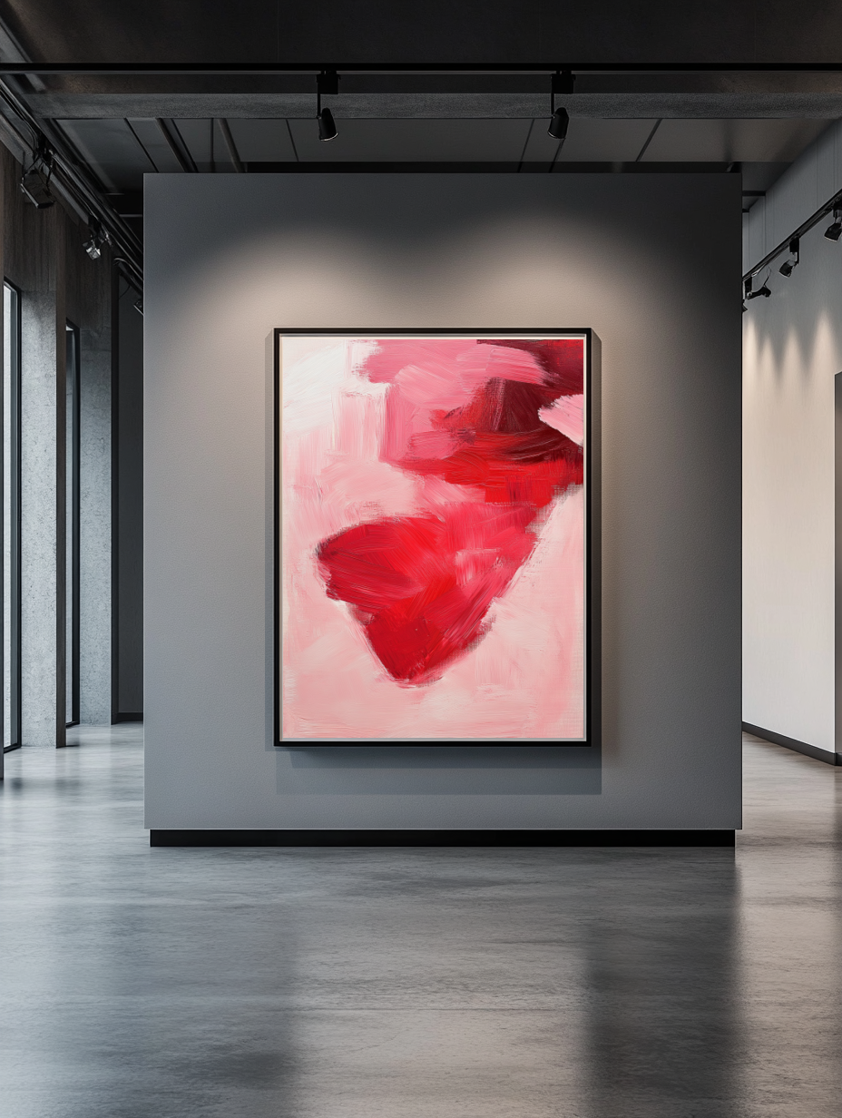Tableau Décoratif Passion Écarlate - Artibar Tableaux de décoration Art abstrait