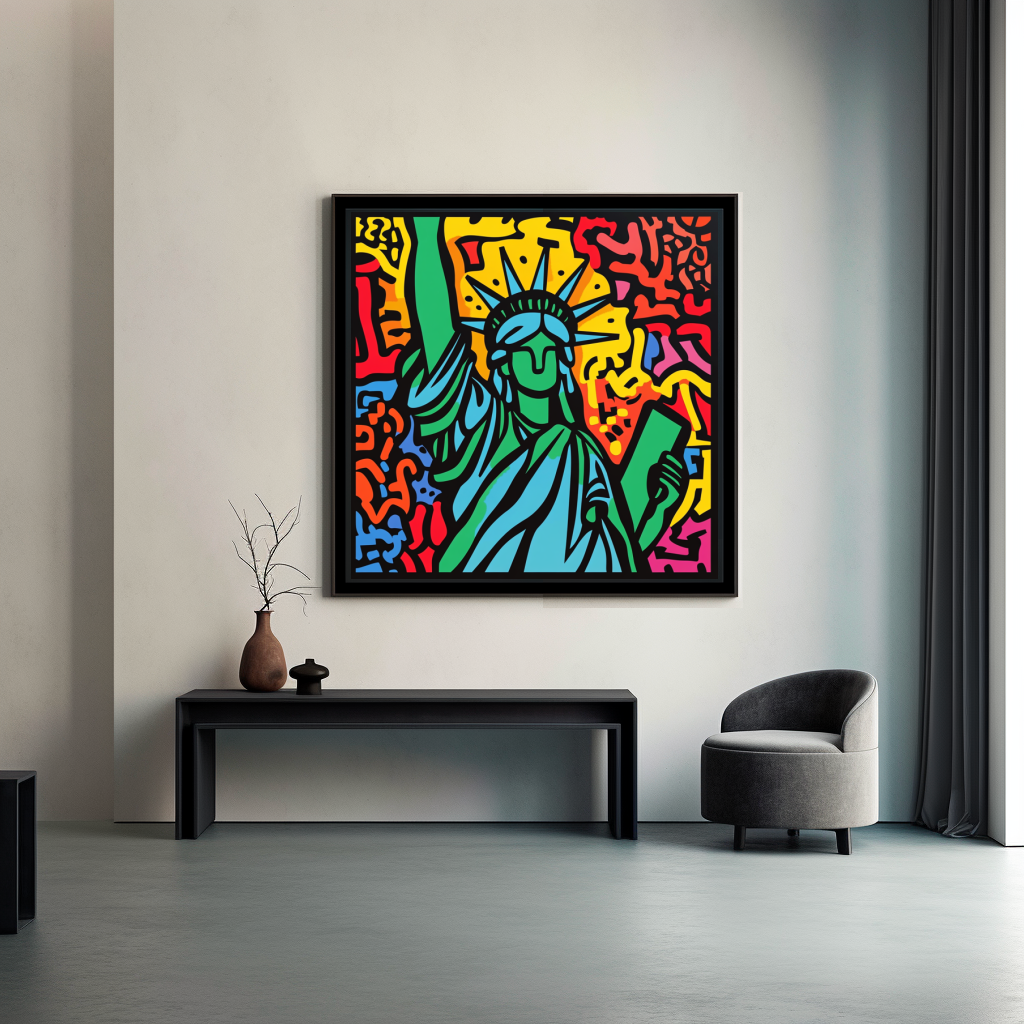 Tableau Décoratif Pop Art Liberté Éclatante - Artibar Tableaux de décoration Art abstrait