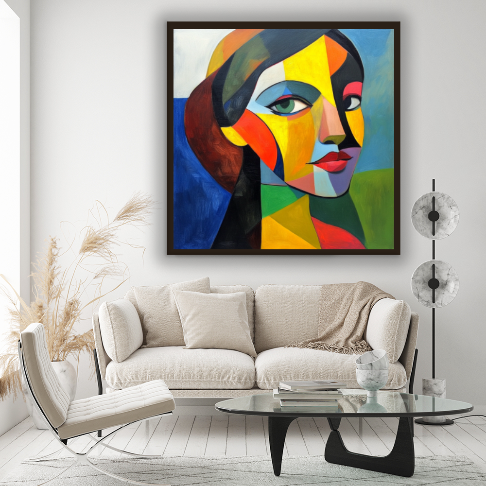 Tableau Décoratif Cubiste Coloré - Artibar Tableaux de décoration Art abstrait