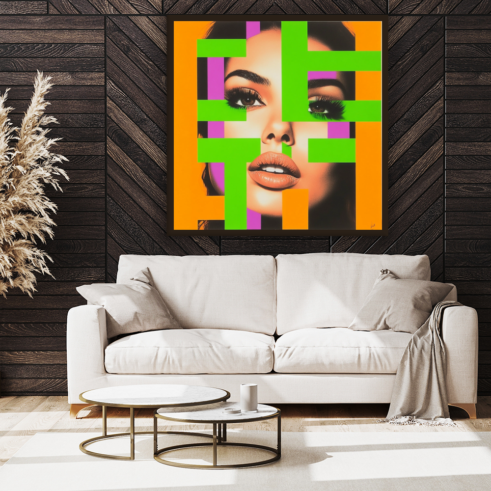 Tableau Décoratif Pop Art Énigmatique - Artibar Tableaux de décoration Art abstrait