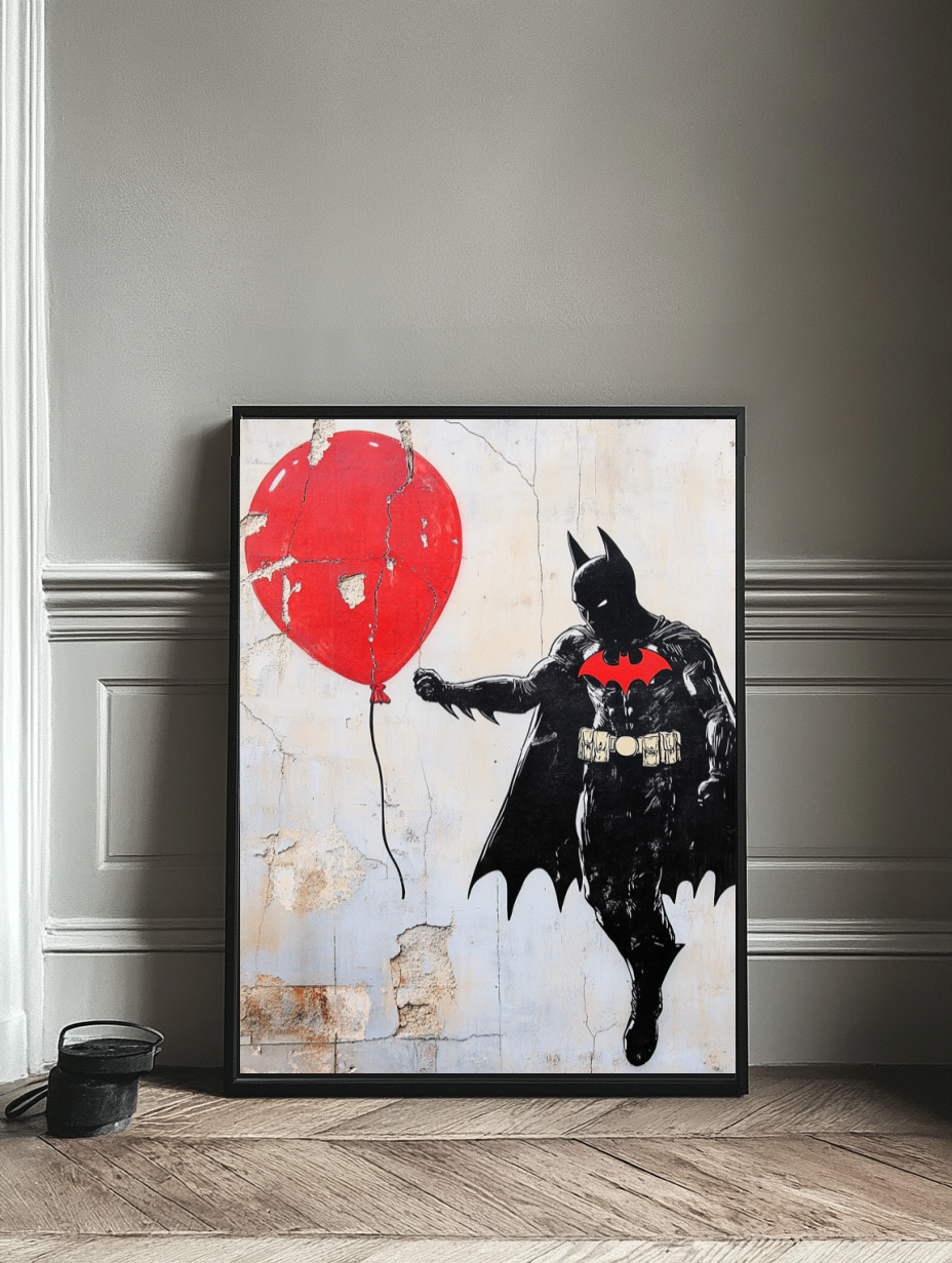 Tableau Décoratif Street-Art Batman Rêveur - Artibar Tableaux de décoration Art abstrait