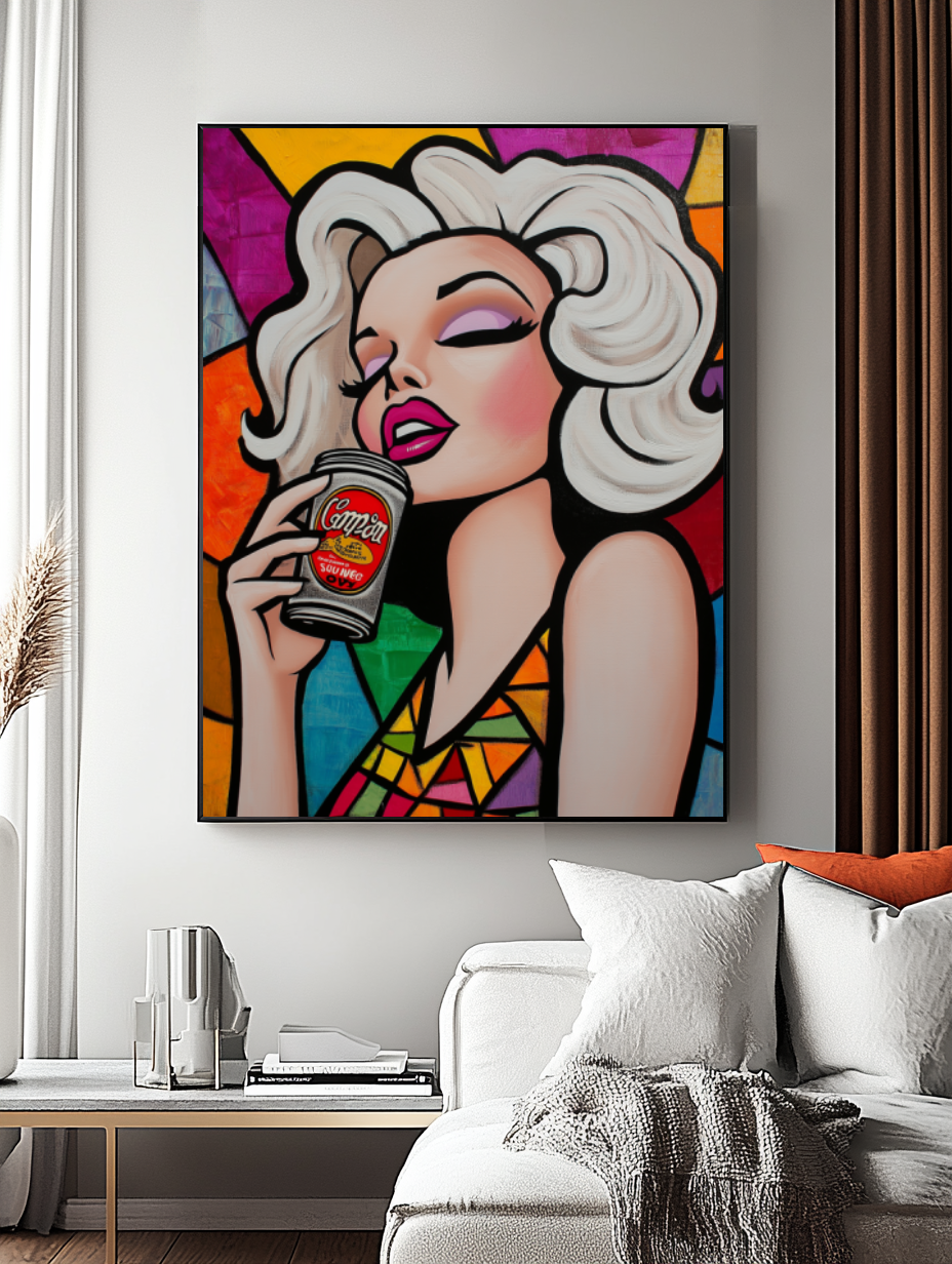 Tableau Décoratif Glam'Pop Siroté - Artibar Tableaux de décoration Art abstrait