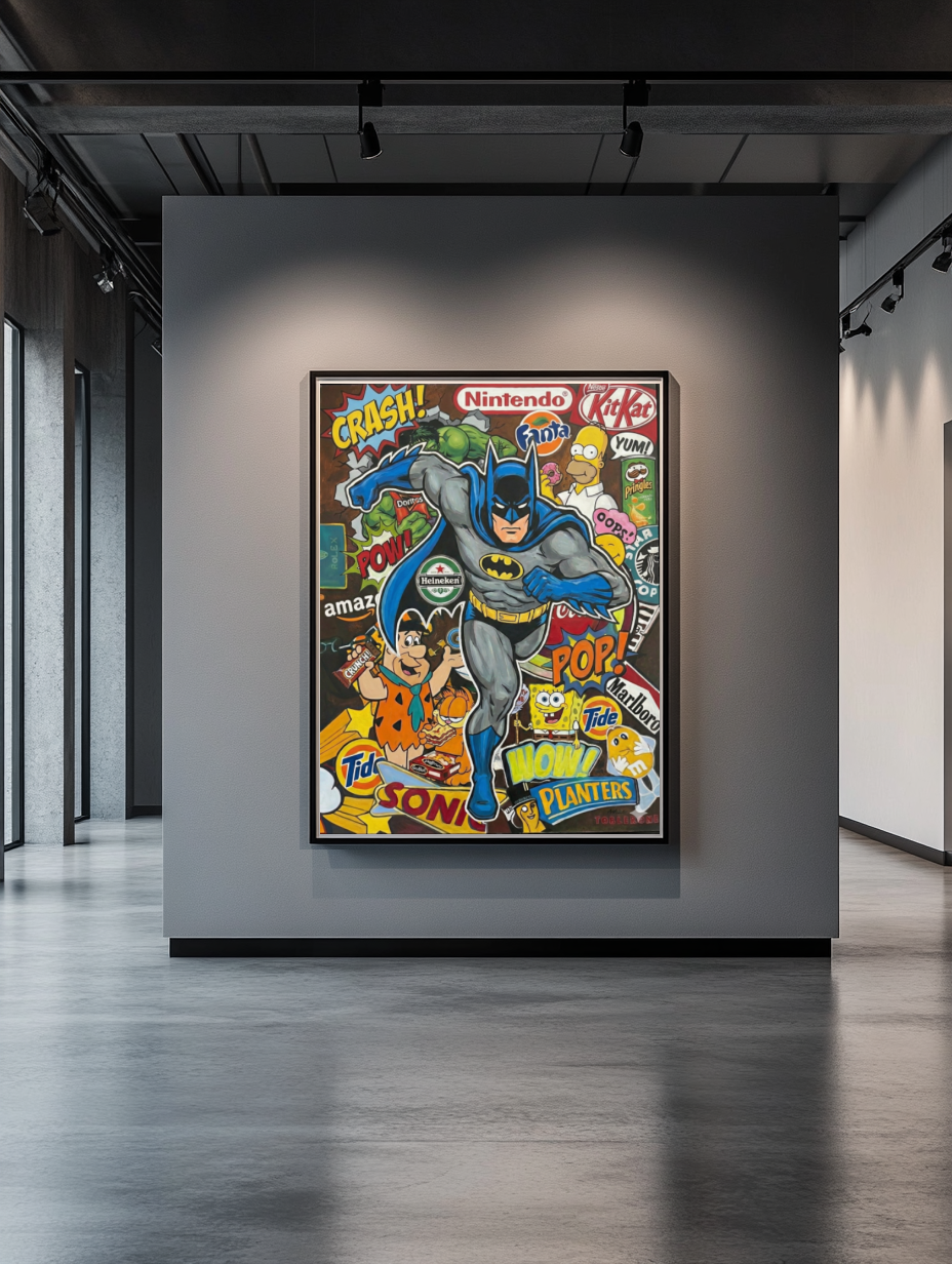 Tableau Décoratif Pop Hero Clash