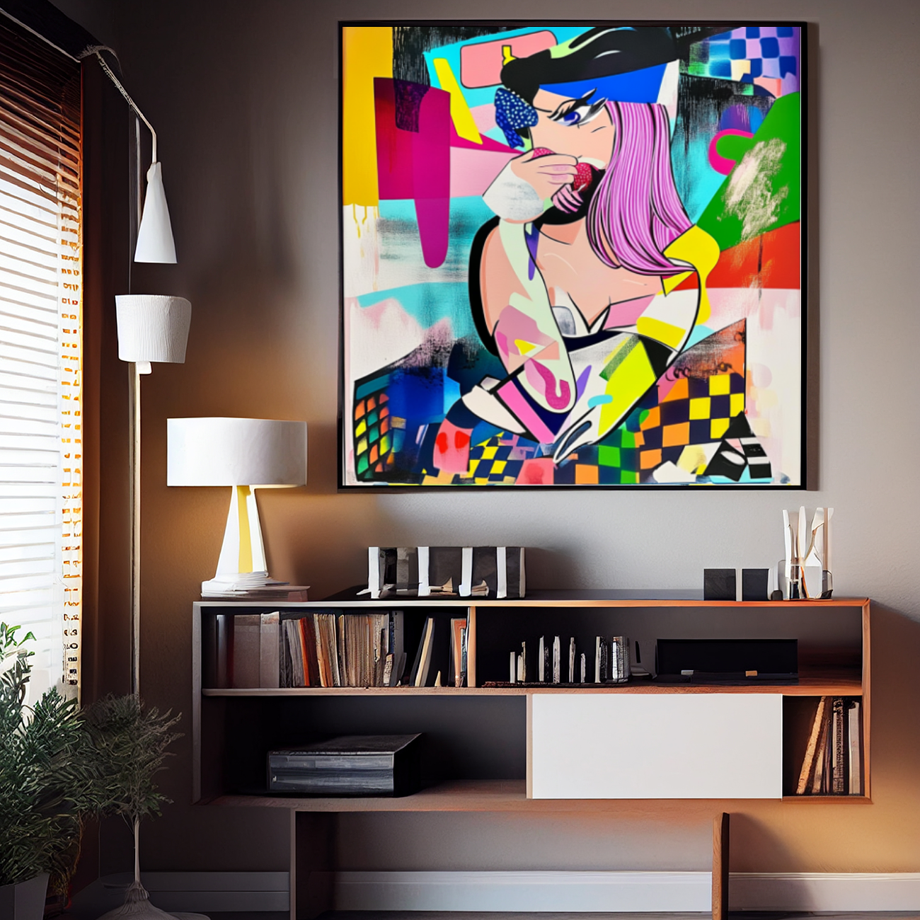 Tableau Décoratif Explosion Pop et Couleurs - Artibar Tableaux de décoration Art abstrait