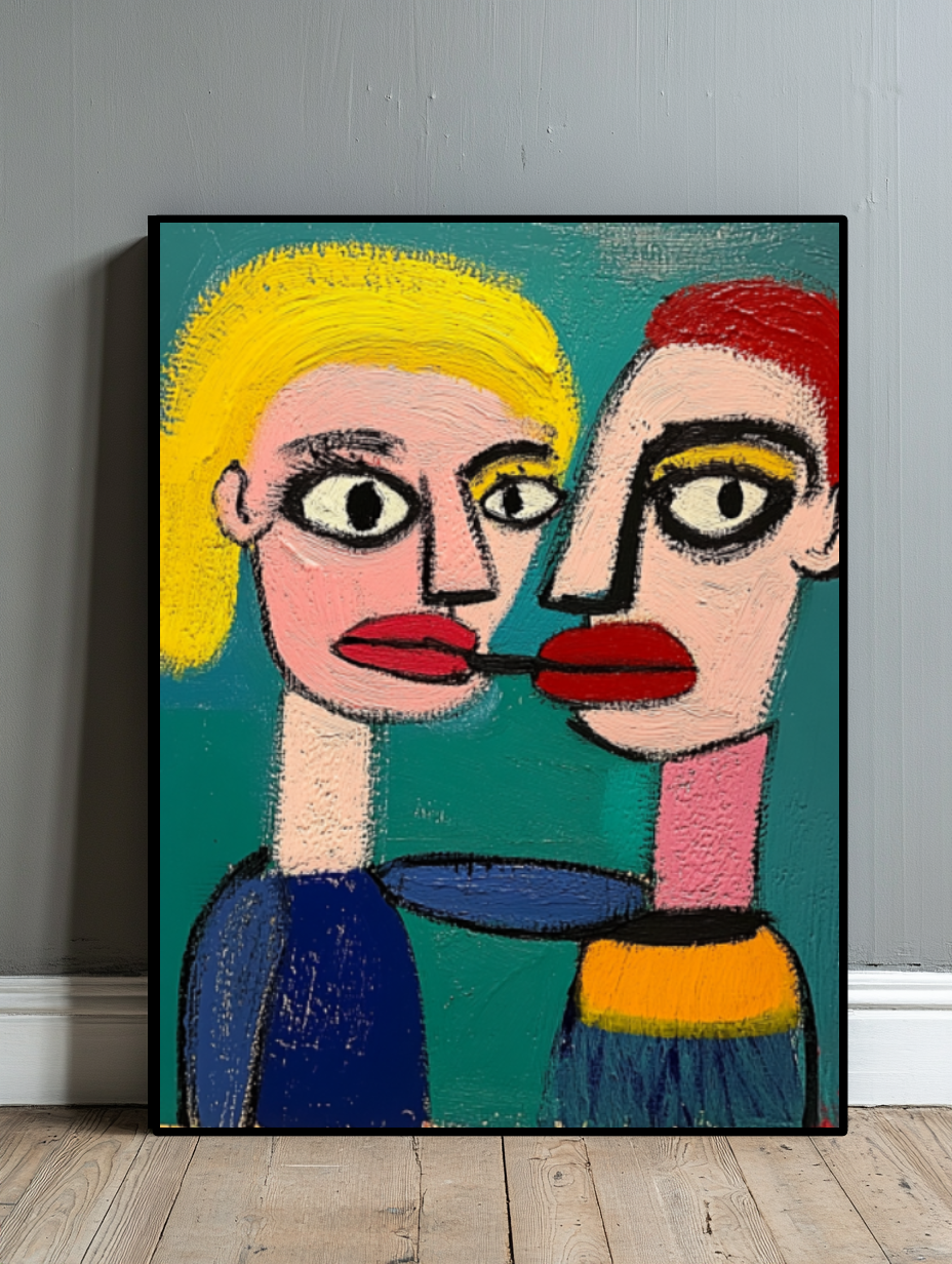 Tableau Décoratif - Fusion Pop des Regards - Artibar Tableaux de décoration Art abstrait