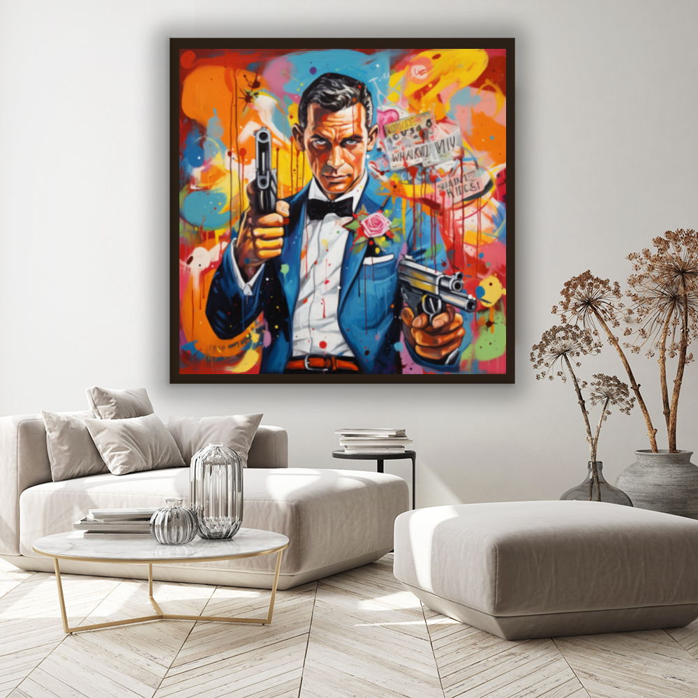 Tableau Décoratif Espion Pop-Art - Artibar Tableaux de décoration Art abstrait