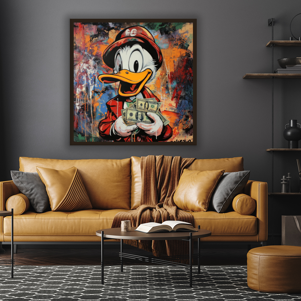 Tableau Décoratif Dollar Duck Explosion - Artibar Tableaux de décoration Art abstrait