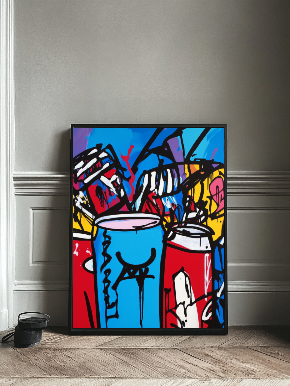 Tableau Décoratif Soda Pop Coloré - Artibar Tableaux de décoration Art abstrait