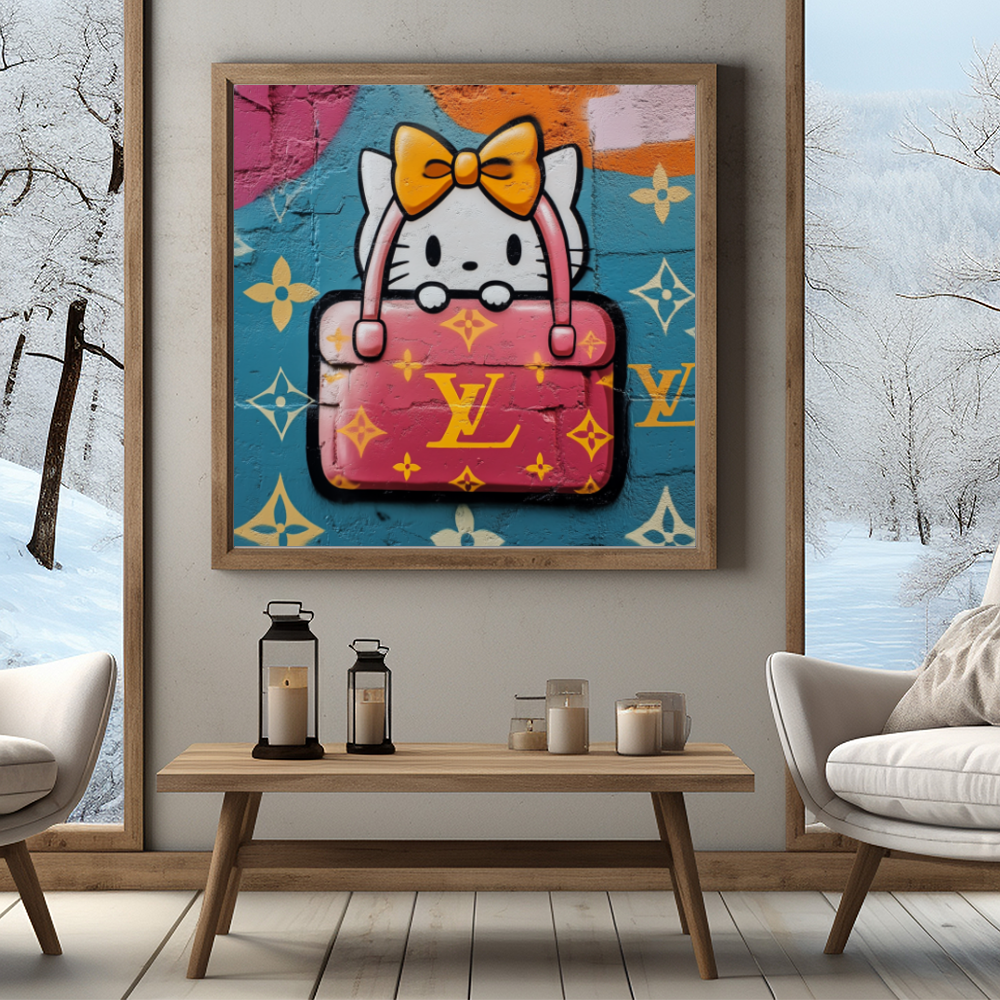 Tableau Décoratif Chat de Luxe Pop - Artibar Tableaux de décoration Art abstrait