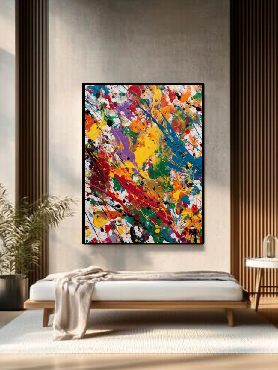 Tableau Décoratif Explosion Chromatique - Artibar Tableaux de décoration Art abstrait