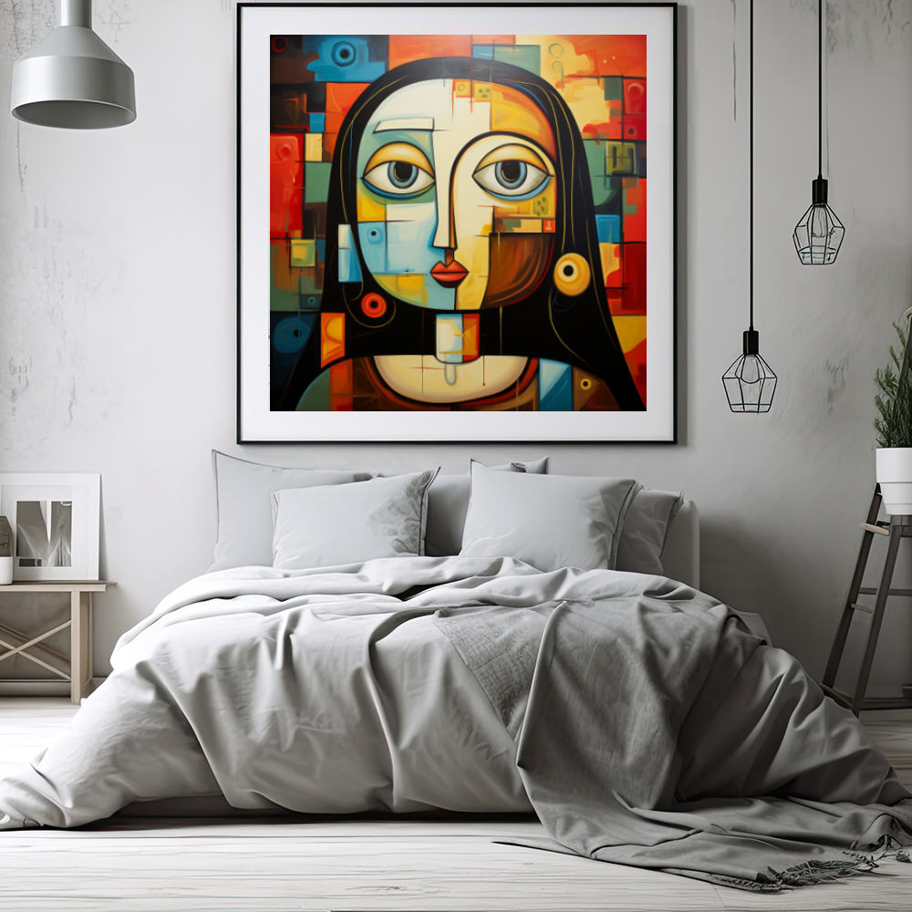 Tableau Décoratif Cubiste Expressif - Artibar Tableaux de décoration Art abstrait