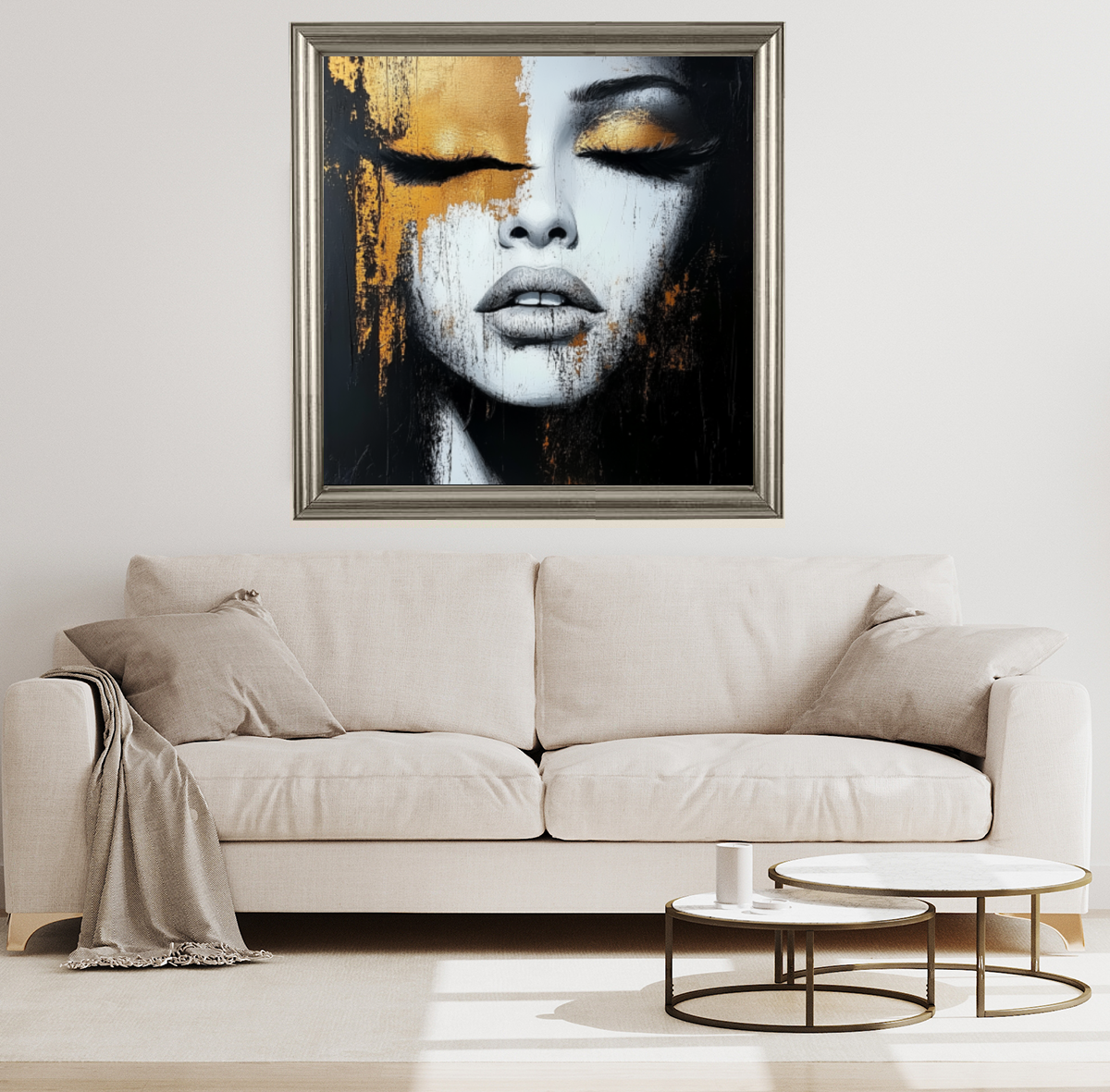 Tableau Décoratif Émotion Dorée - Artibar Tableaux de décoration Art abstrait