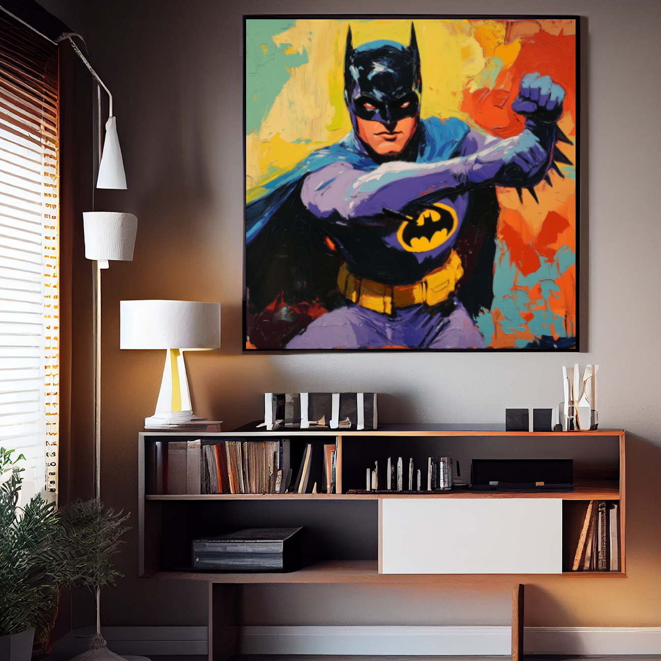 Tableau Décoratif Batman Pop Énergie - Artibar Tableaux de décoration Art abstrait
