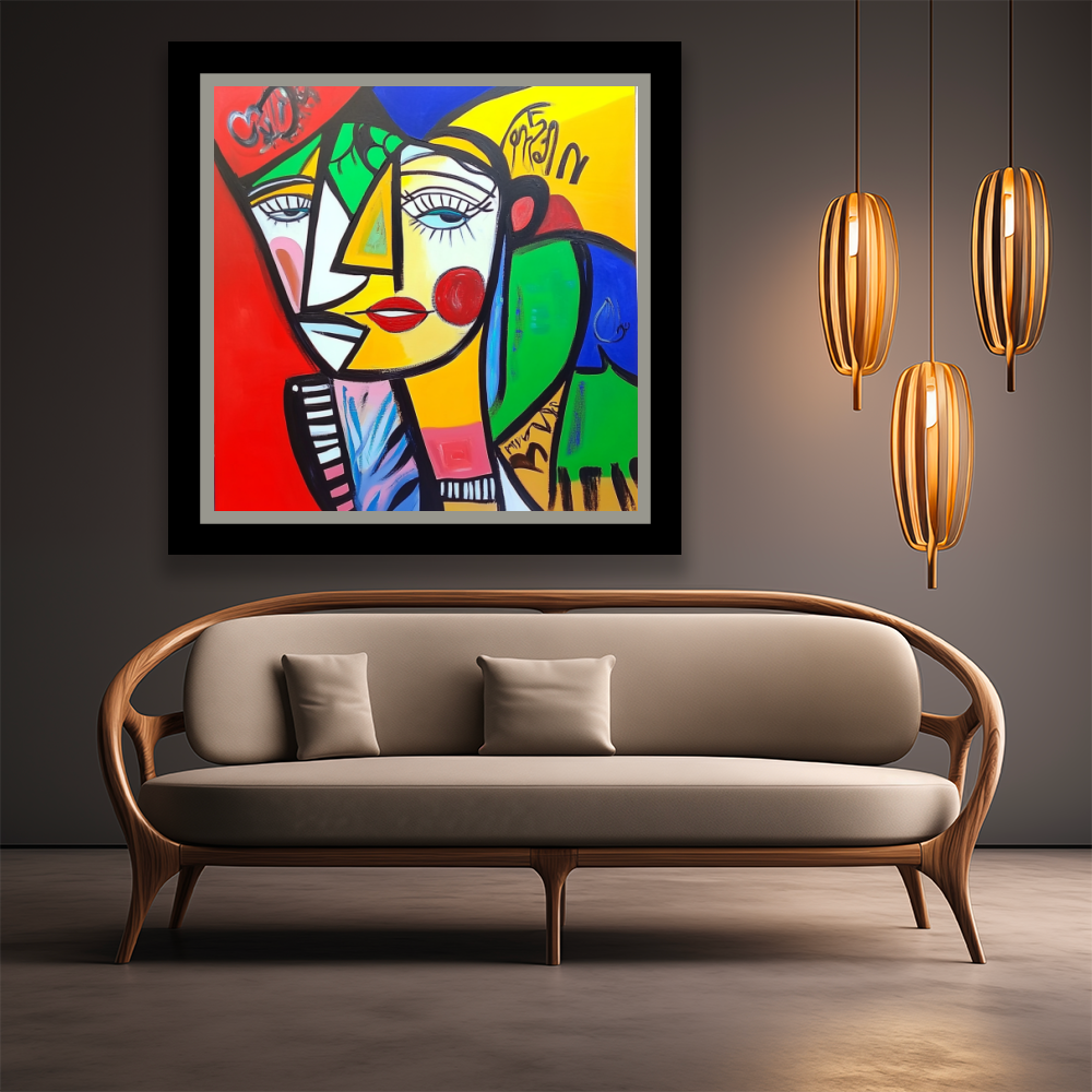 Tableau Décoratif Cubiste Élégant - Artibar Tableaux de décoration Art abstrait