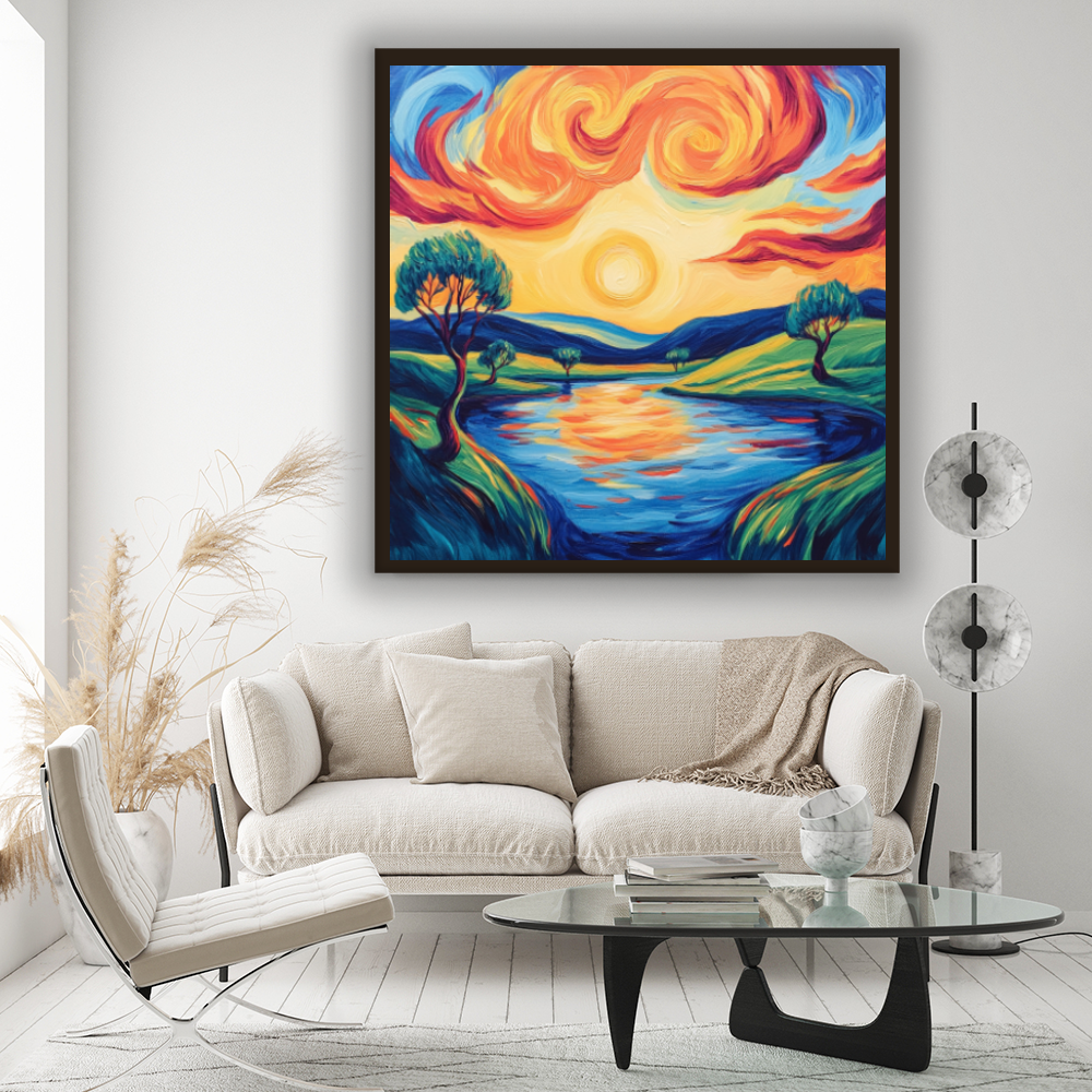 Tableau Décoratif Paysage Onirique - Artibar Tableaux de décoration Art abstrait