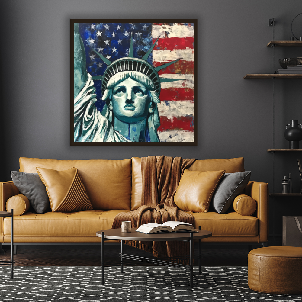 Tableau Décoratif Liberté et Patriotisme - Artibar Tableaux de décoration Art abstrait