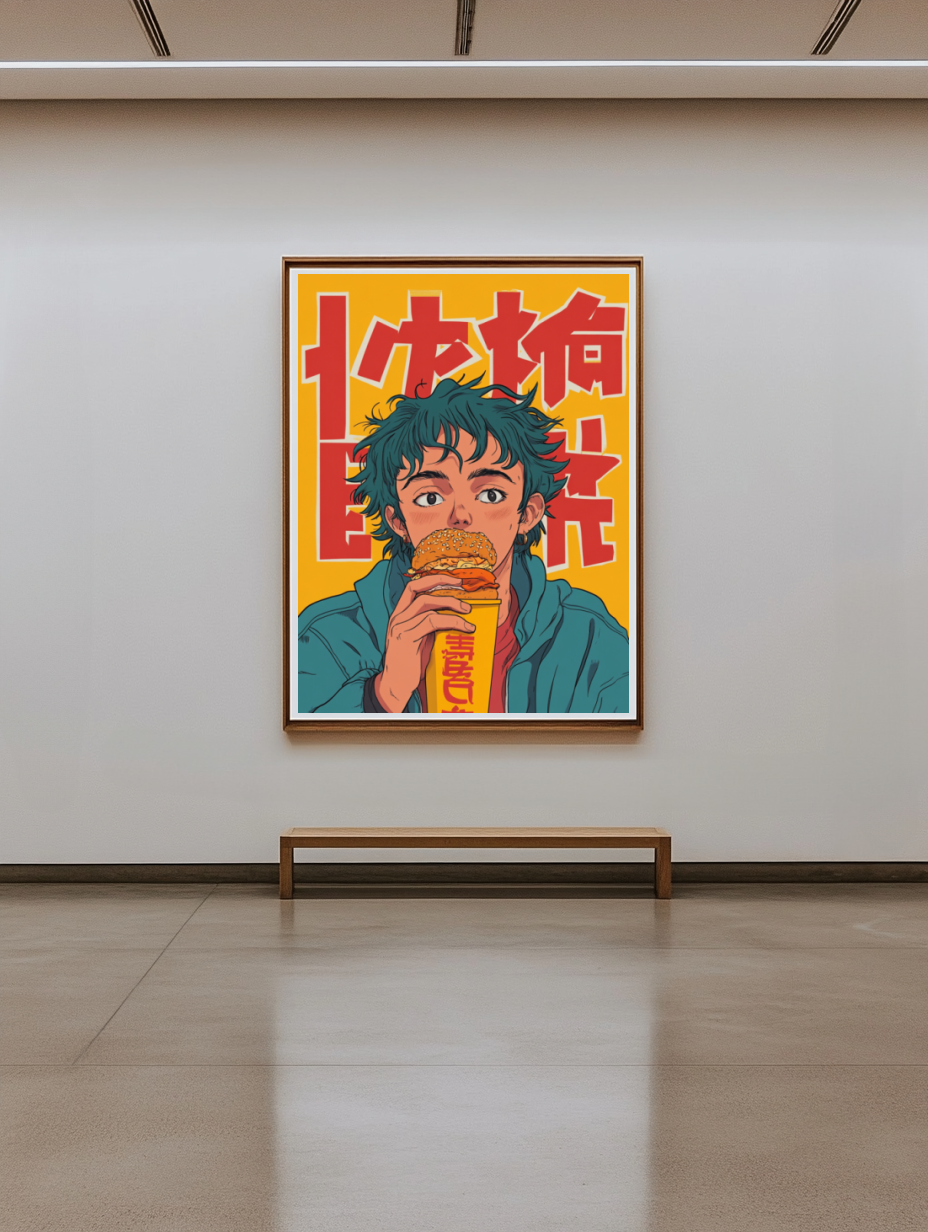Tableau Décoratif Style Manga Urbain - Artibar Tableaux de décoration Art abstrait