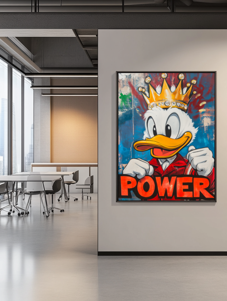 Tableau Décoratif King Duck Power - Artibar Tableaux de décoration Art abstrait