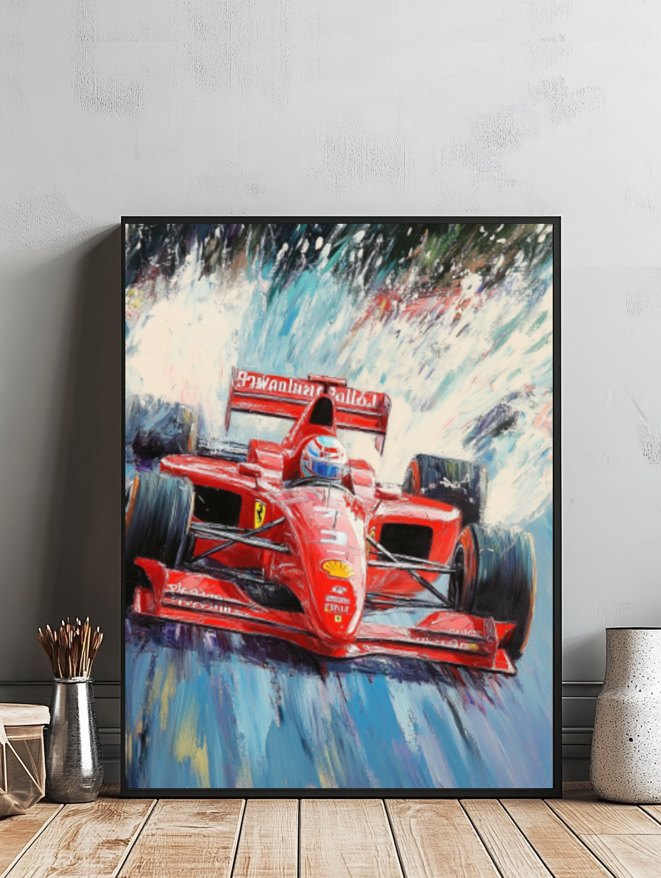 Tableau Décoratif Formule 1 en Pleine Vitesse - Artibar Tableaux de décoration Art abstrait