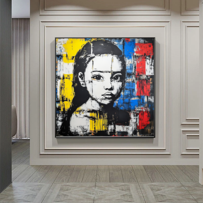 Tableau Décoratif Portrait Urbain Intense - Artibar Tableaux de décoration Art abstrait