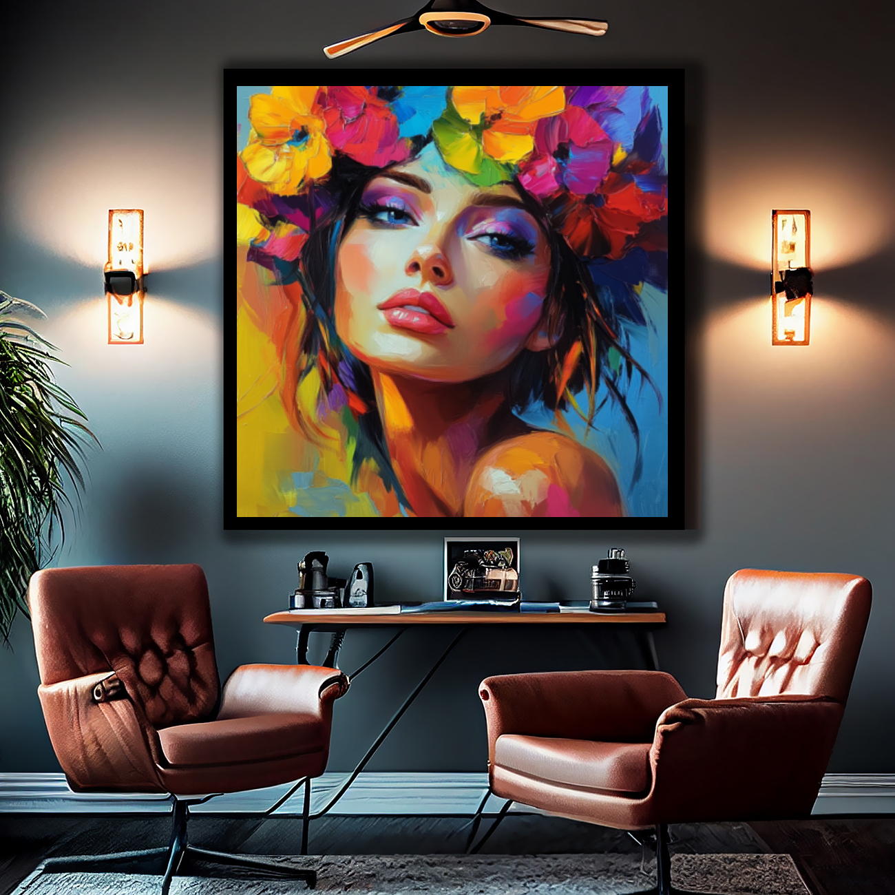 Tableau Décoratif Éclat de Couleurs - Artibar Tableaux de décoration Art abstrait