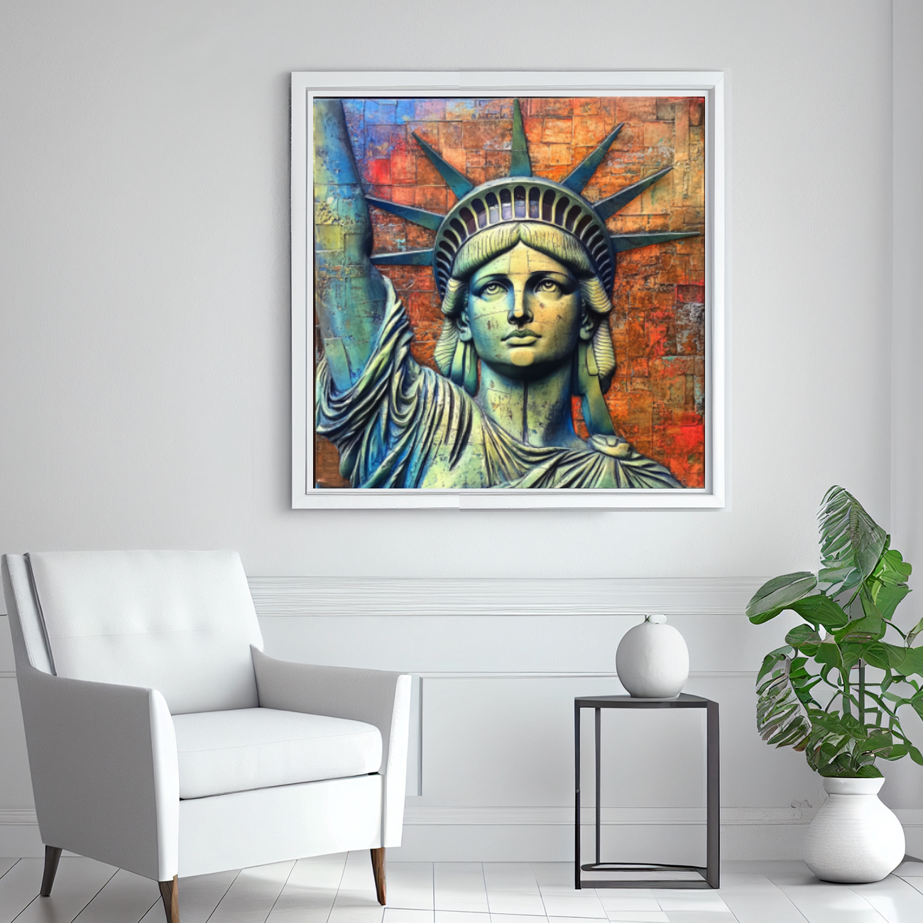 Tableau Décoratif Statue de Liberté Sublimée - Artibar Tableaux de décoration Art abstrait