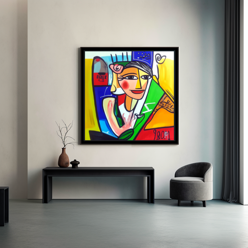 Tableau Décoratif Cubiste Coloré - Artibar Tableaux de décoration Art abstrait