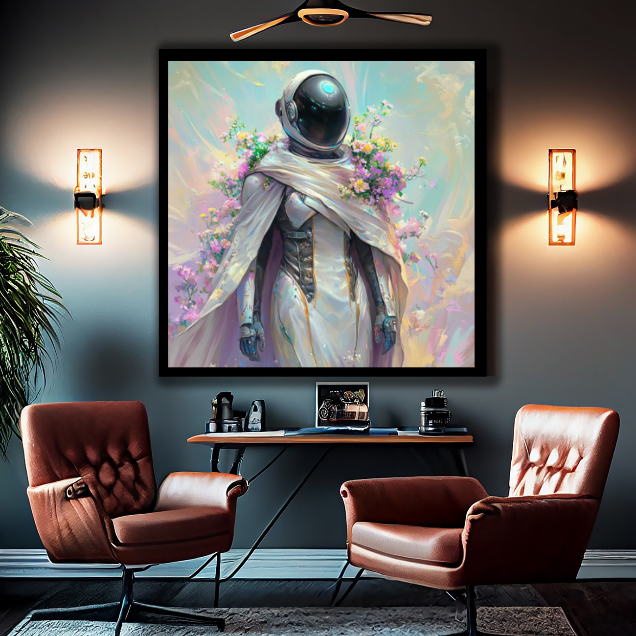 Tableau Décoratif Astronaute Enchanté - Artibar Tableaux de décoration Art abstrait