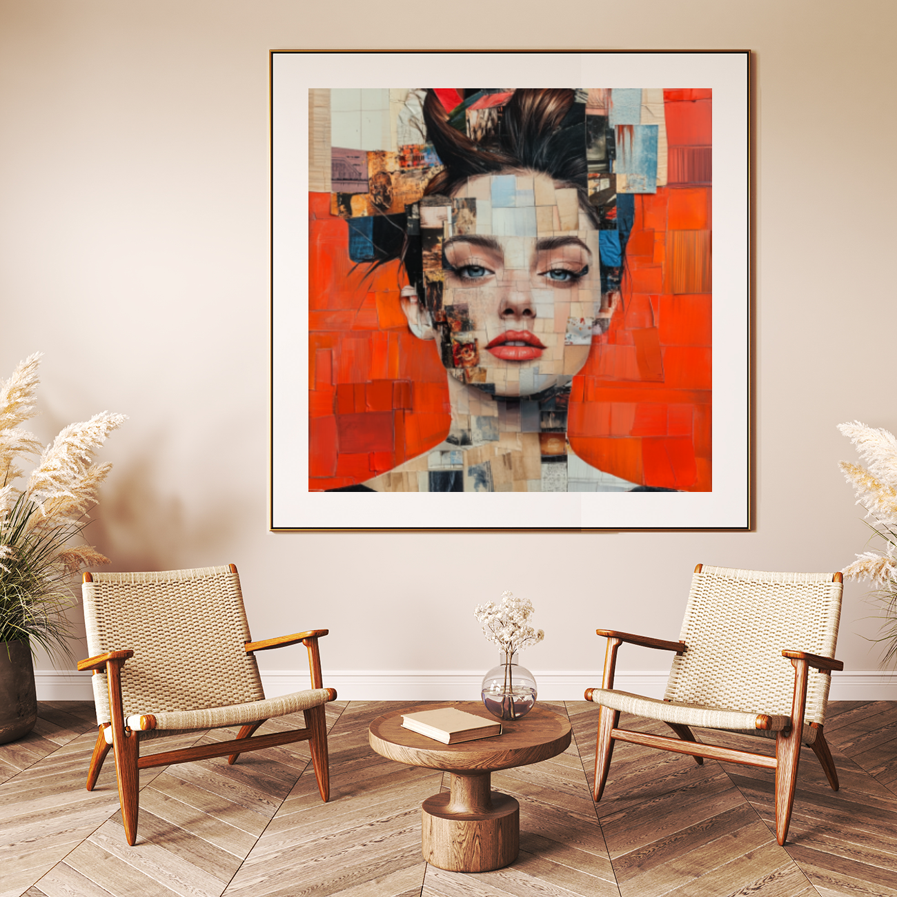 Tableau Décoratif Collage Moderne - Artibar Tableaux de décoration Art abstrait