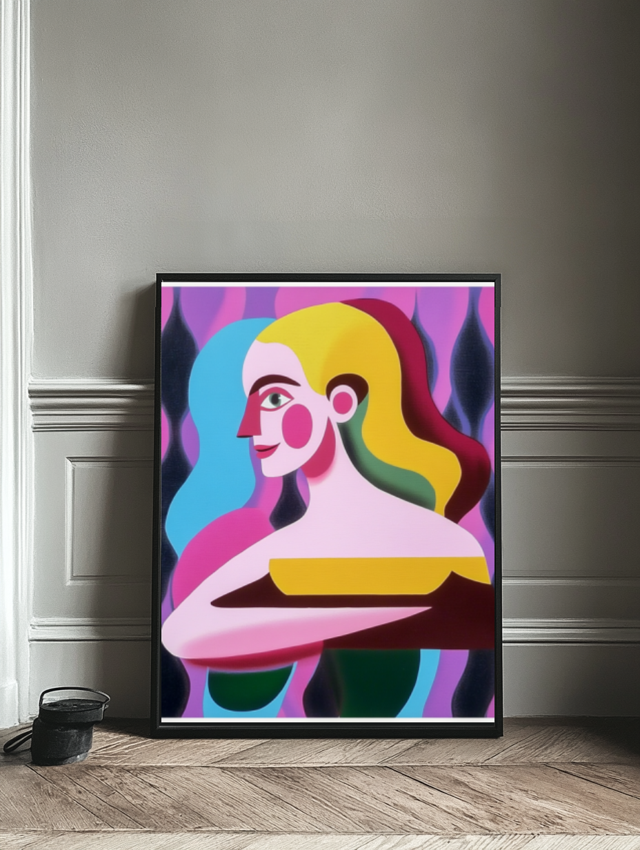 Tableau Décoratif Portrait Chromatique - Artibar Tableaux de décoration Art abstrait