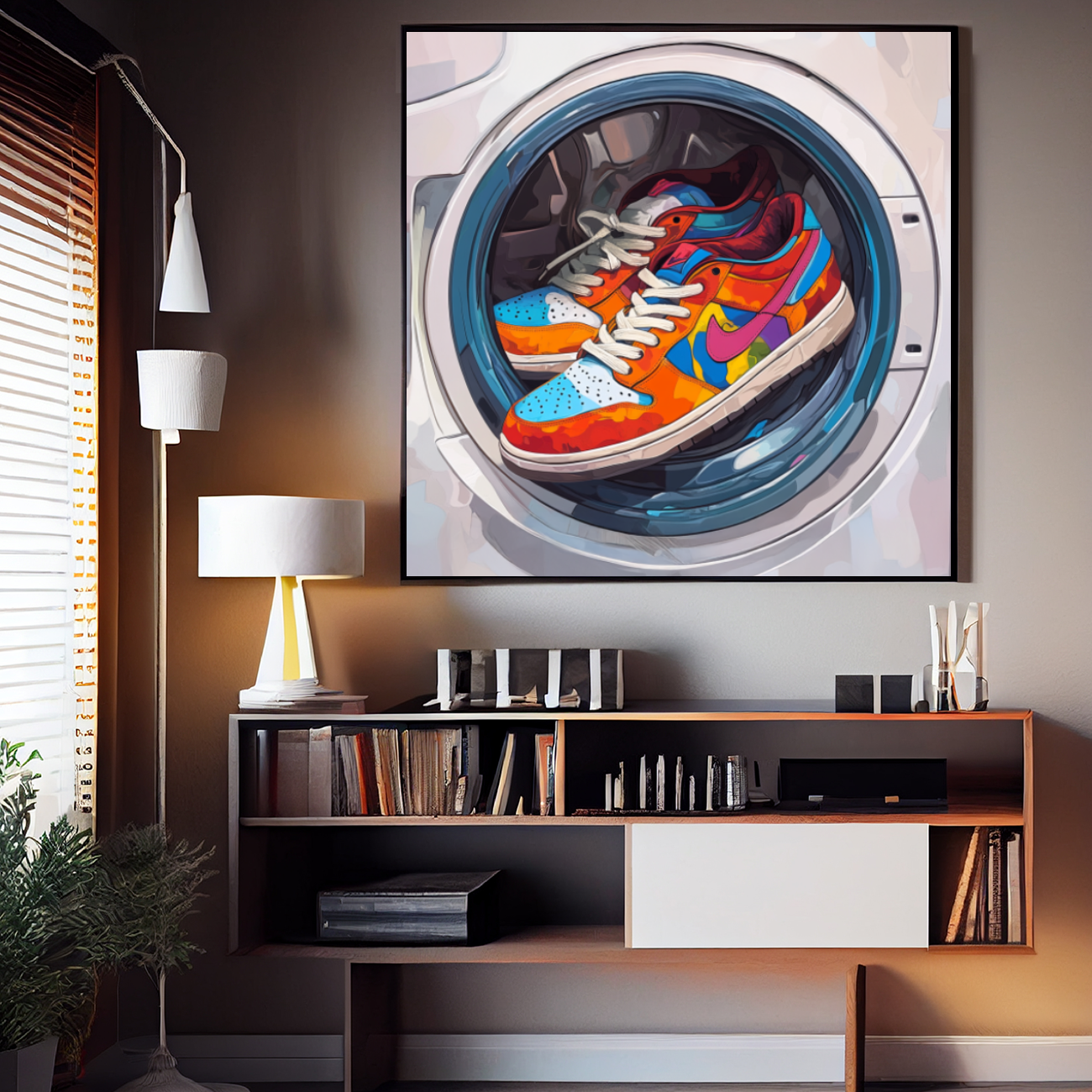 Tableau Décoratif Sneakers Cyclone - Artibar Tableaux de décoration Art abstrait