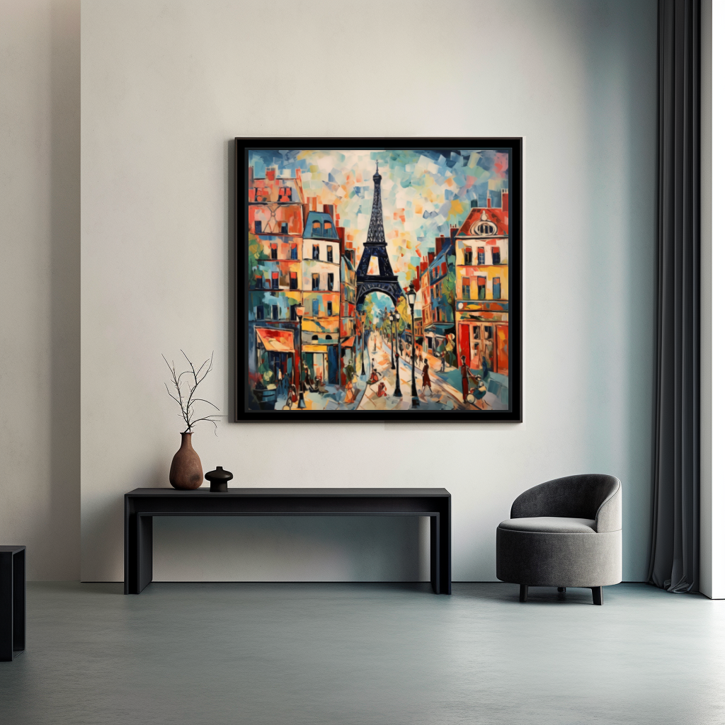 Tableau Décoratif Paris en Couleurs