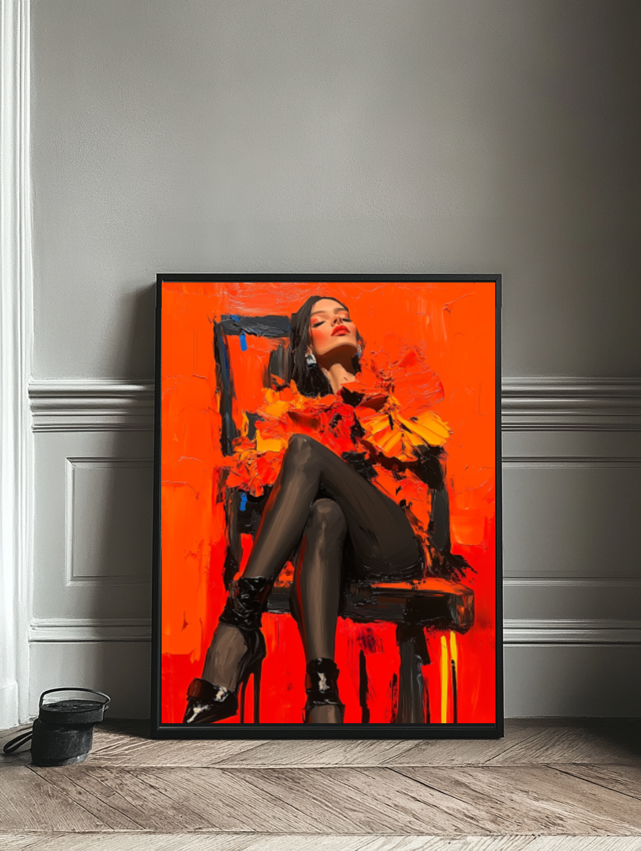Tableau Décoratif - Flamme en Talons - Artibar Tableaux de décoration Art abstrait