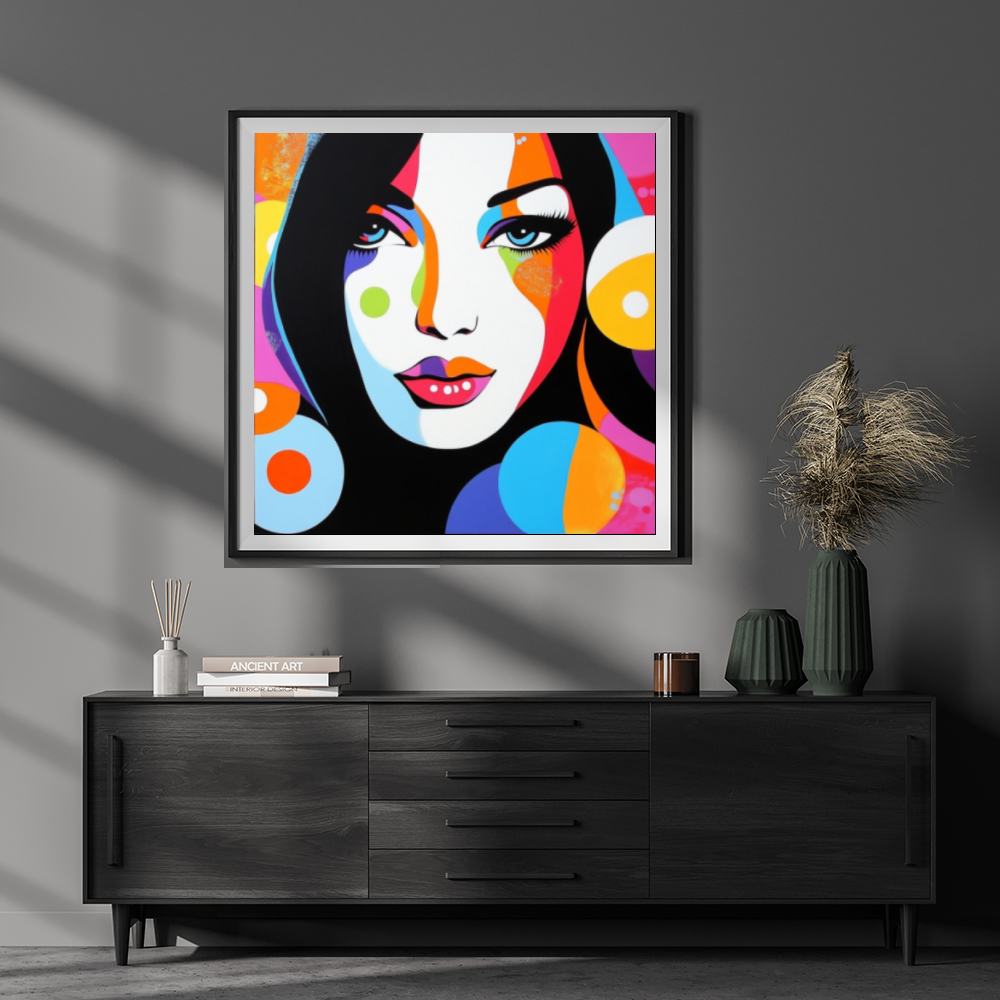 Tableau Décoratif Pop-Art Éclatant