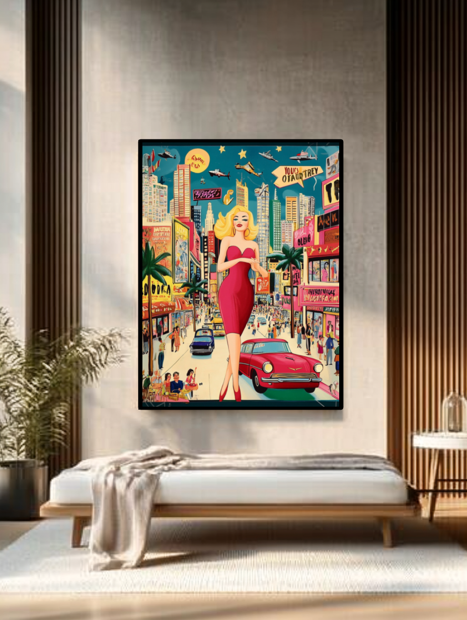 Tableau Décoratif - Glamour Urbain Rétro