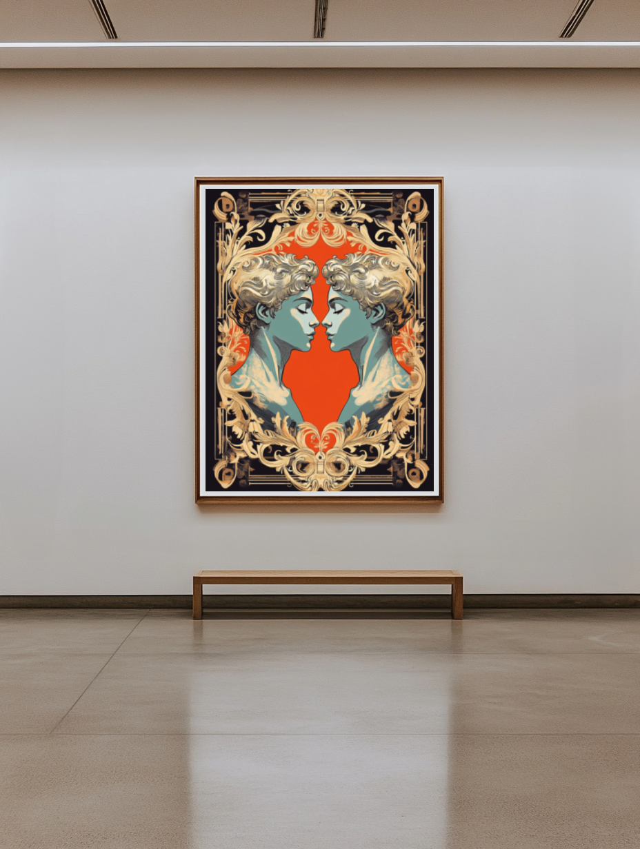 Tableau Décoratif Élégance Miroir